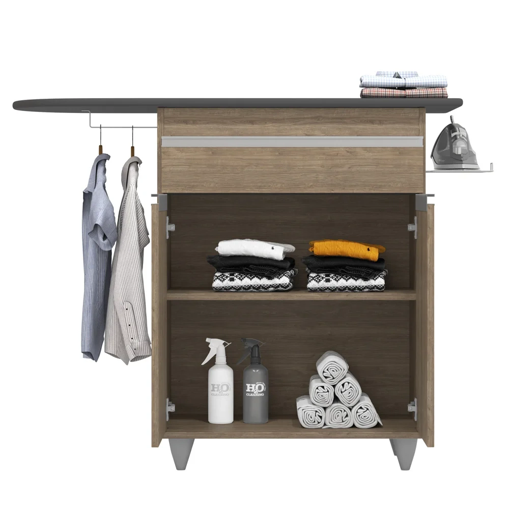 Tábua de Passar Com Balcão 2 Portas 1 Gaveta Larissa Castanho - Lumil