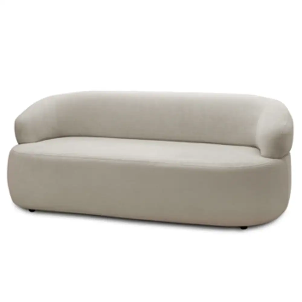 Sofá 2 Lugares Living Orgânico Sala de Estar 140cm Conka F05 Boucle Bege - Mpozenato