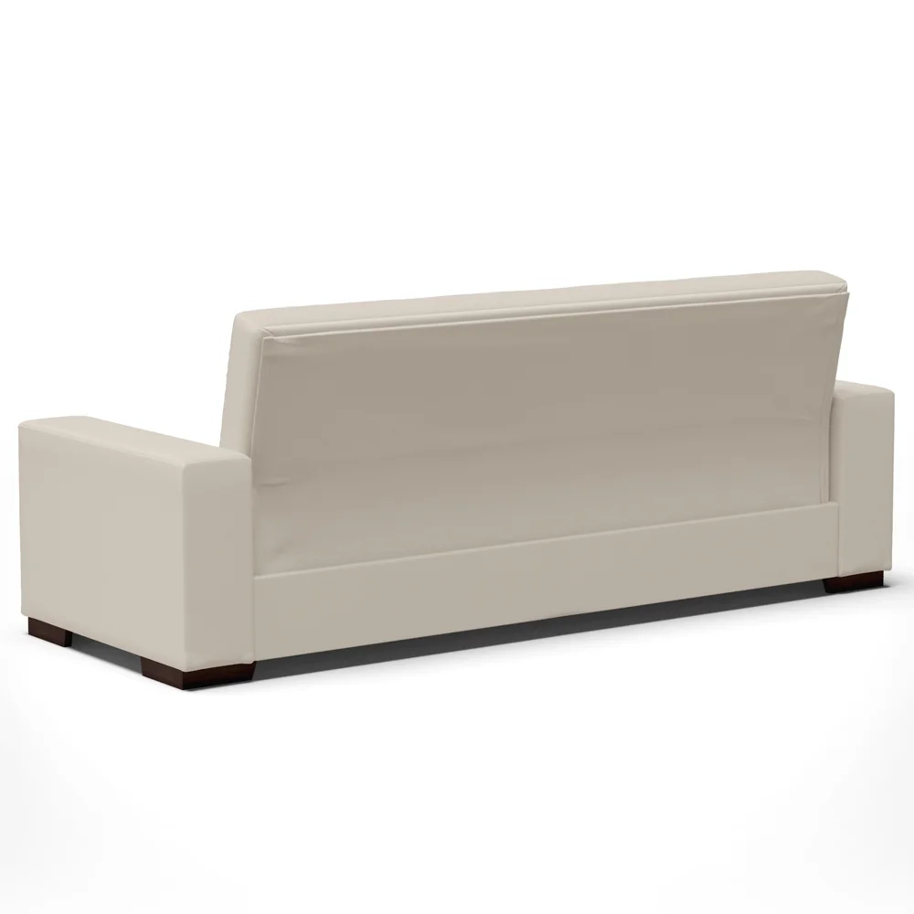 Sofá Cama para Sala de Estar Lisboa Corino Bege - Ibiza