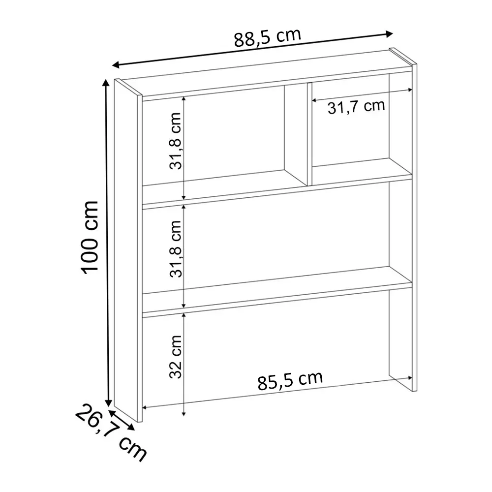 Estante Infantil Organizadora Com Nichos Susie Branco - Lumil Móveis