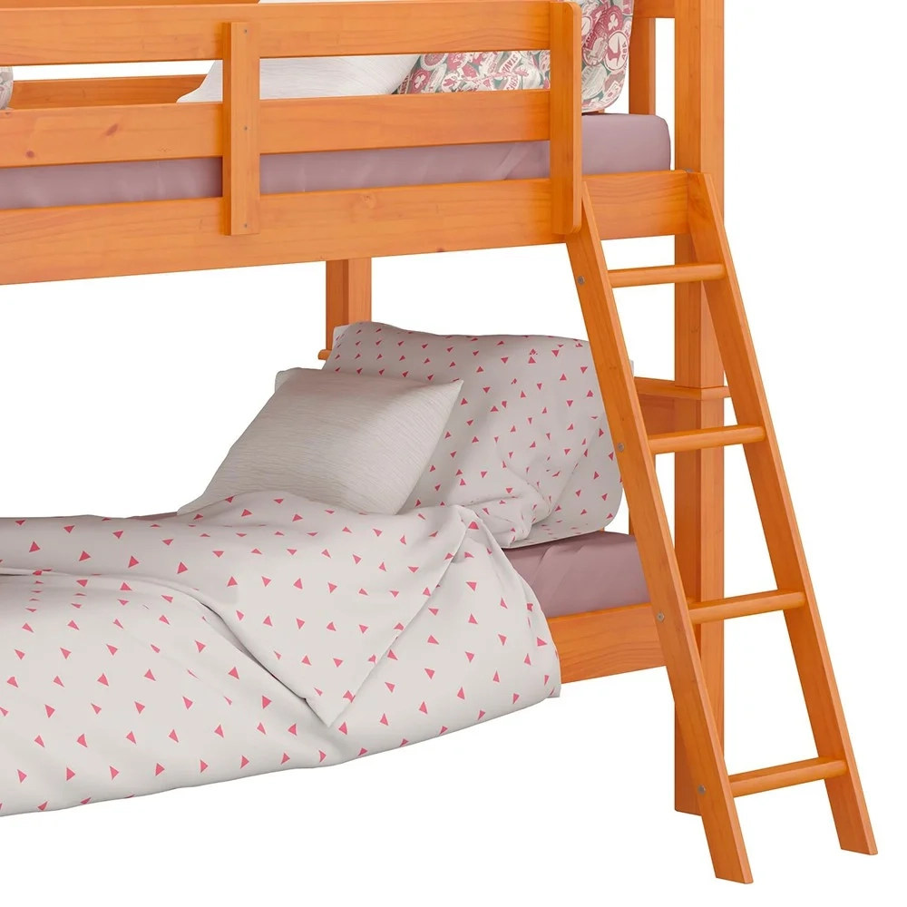 Beliche Solteiro Juvenil com Escada Móvel Joy Z40 Mel Acetinado - Mpozenato