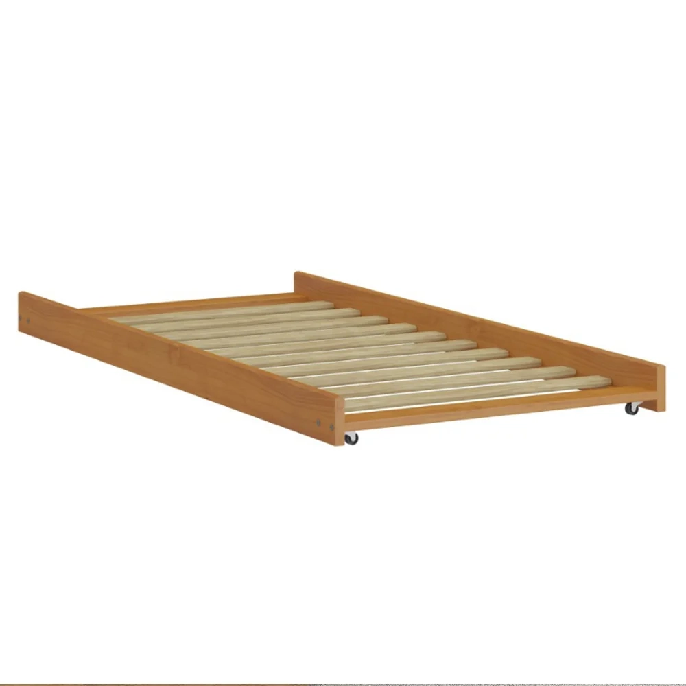 Treliche Solteiro Juvenil com Escada Móvel Joy Z40 Mel Acetinado - Mpozenato