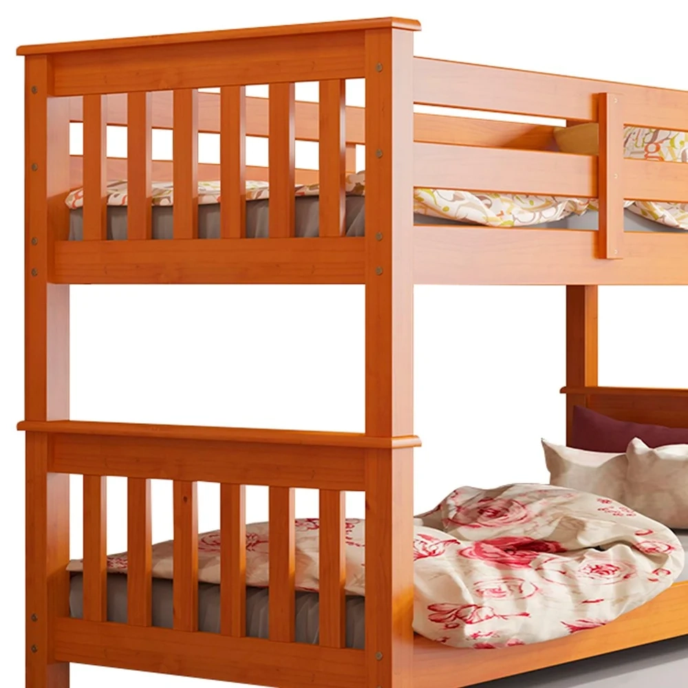 Treliche Solteiro Juvenil com Escada Fixa Bliss Z40 Mel Acetinado - Mpozenato