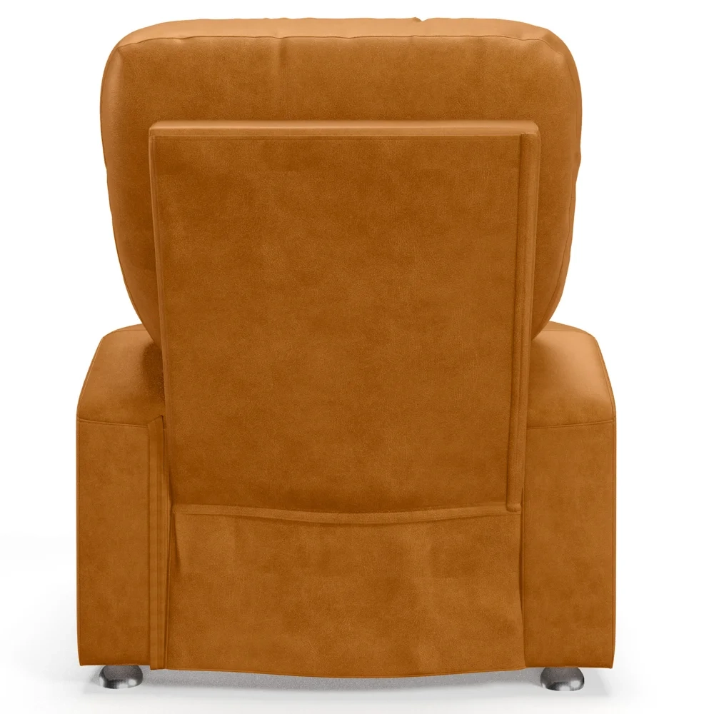 Poltrona do Papai Reclinável Para Cinema Praddo FH9 PU Whisky - Mpozenato