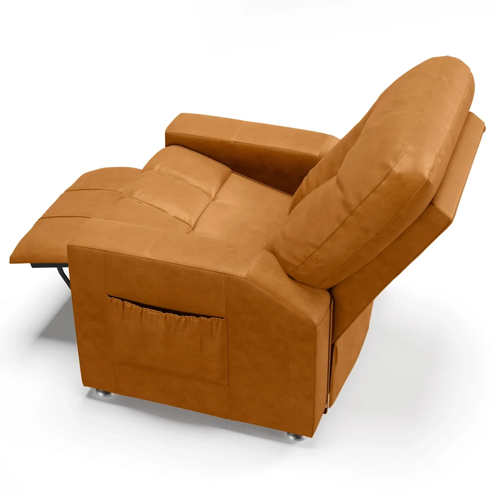 Poltrona do Papai Reclinável Para Cinema Praddo FH9 PU Whisky - Mpozenato