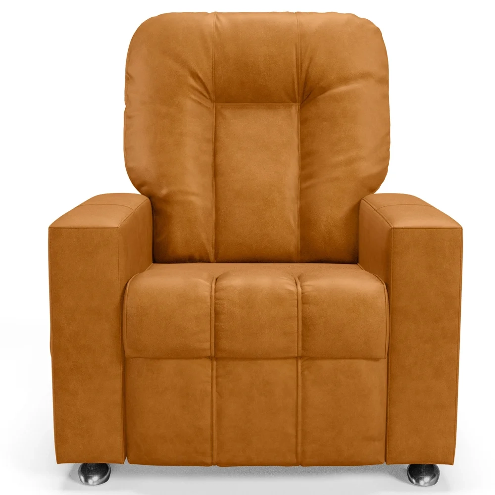 Poltrona do Papai Reclinável Para Cinema Praddo FH9 PU Whisky - Mpozenato