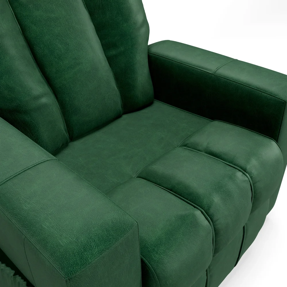 Poltrona do Papai Reclinável Para Cinema Praddo FH9 PU Verde - Mpozenato