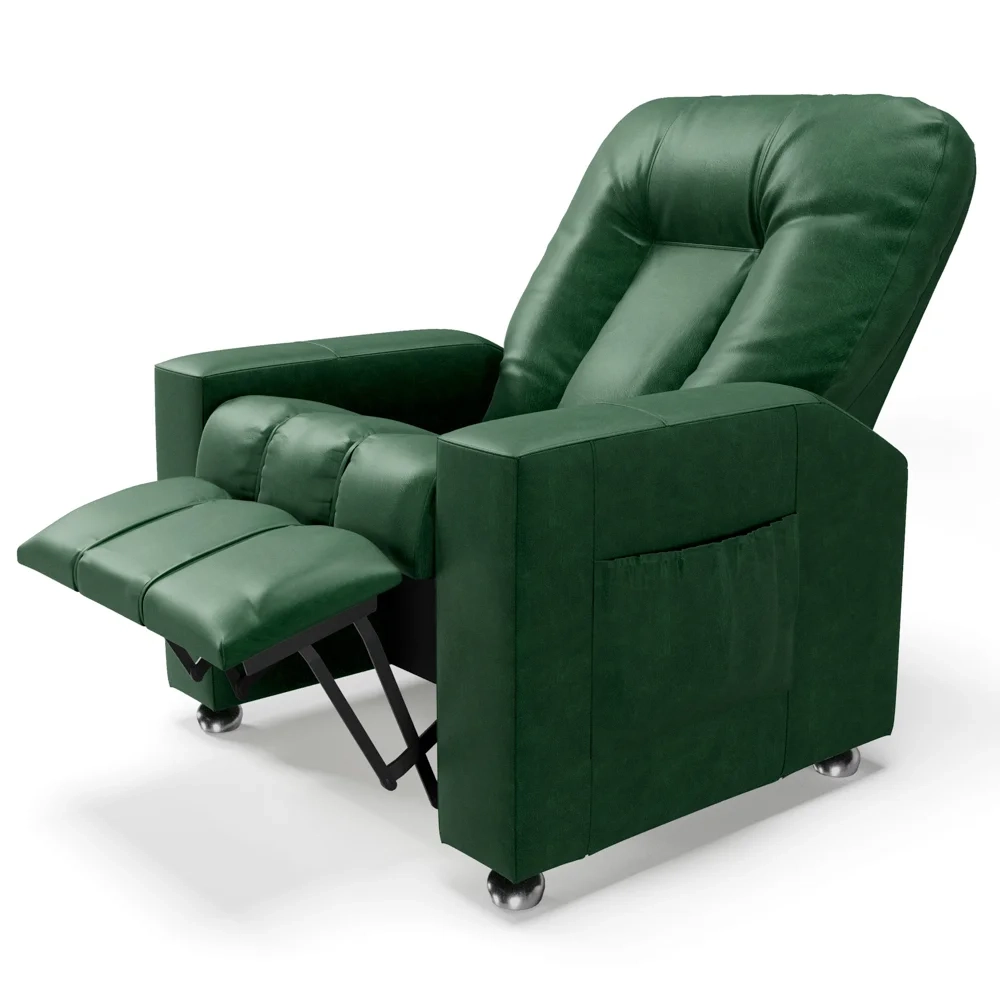 Poltrona do Papai Reclinável Para Cinema Praddo FH9 PU Verde - Mpozenato