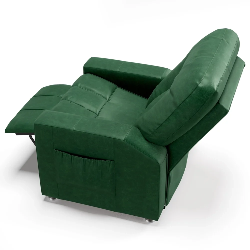 Poltrona do Papai Reclinável Para Cinema Praddo FH9 PU Verde - Mpozenato