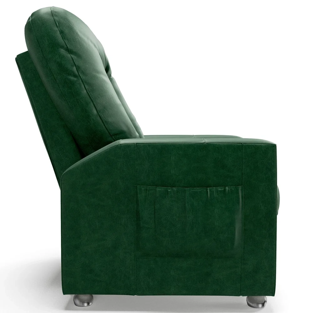 Poltrona do Papai Reclinável Para Cinema Praddo FH9 PU Verde - Mpozenato