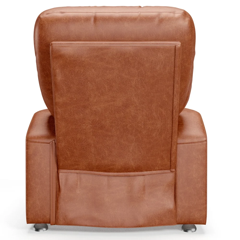 Poltrona do Papai Reclinável Para Cinema Praddo FH9 PU Camel - Mpozenato
