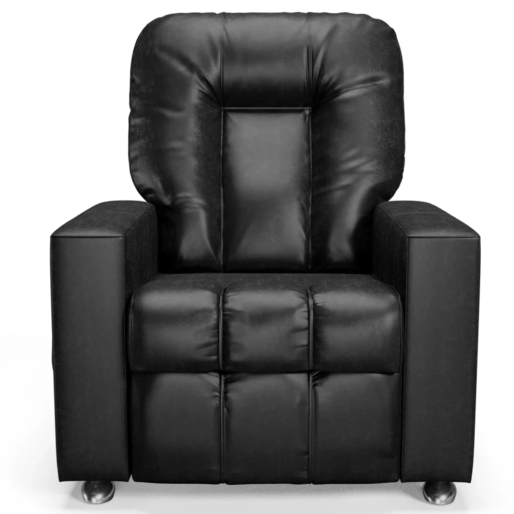 Poltrona do Papai Reclinável Para Cinema Praddo FH9 PU Preto Brilho - Mpozenato
