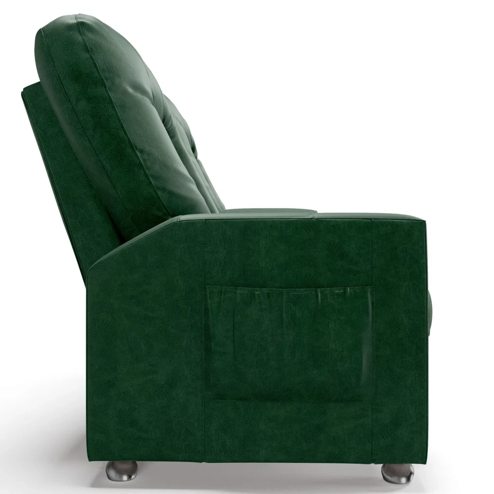 Poltrona Reclinável Para Cinema 2 Lugares Praddo FH9 PU Verde - Mpozenato