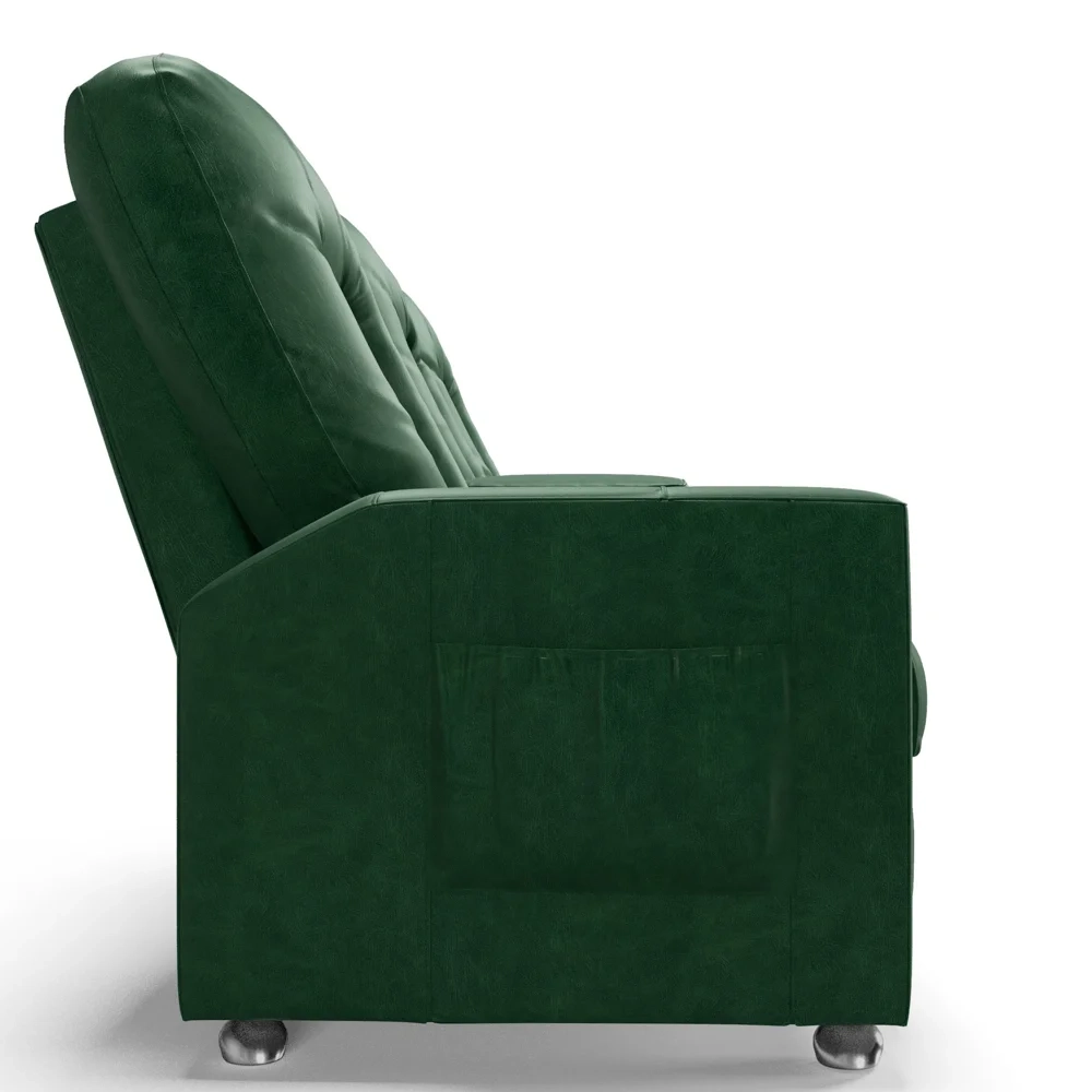 Poltrona Reclinável Para Cinema 3 Lugares Praddo FH9 PU Verde - Mpozenato