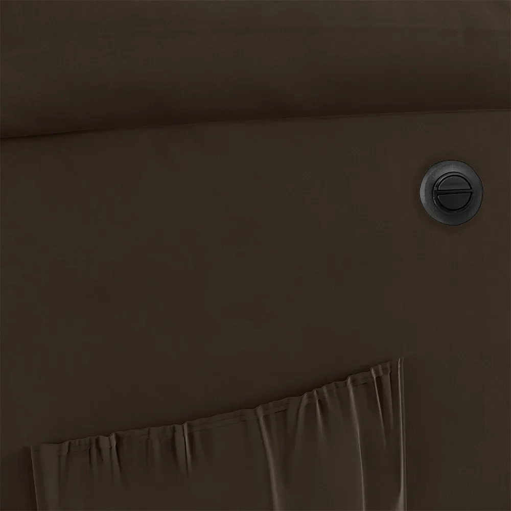 Poltrona do Papai Reclinável Pietra Power Elétrica FH9 Veludo Marrom - Mpozenato