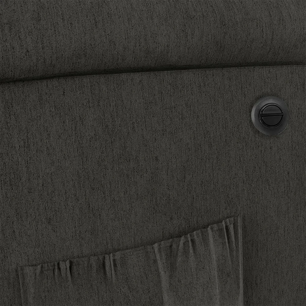 Poltrona do Papai Reclinável Pietra Power Elétrica FH9 Linho Grafite - Mpozenato