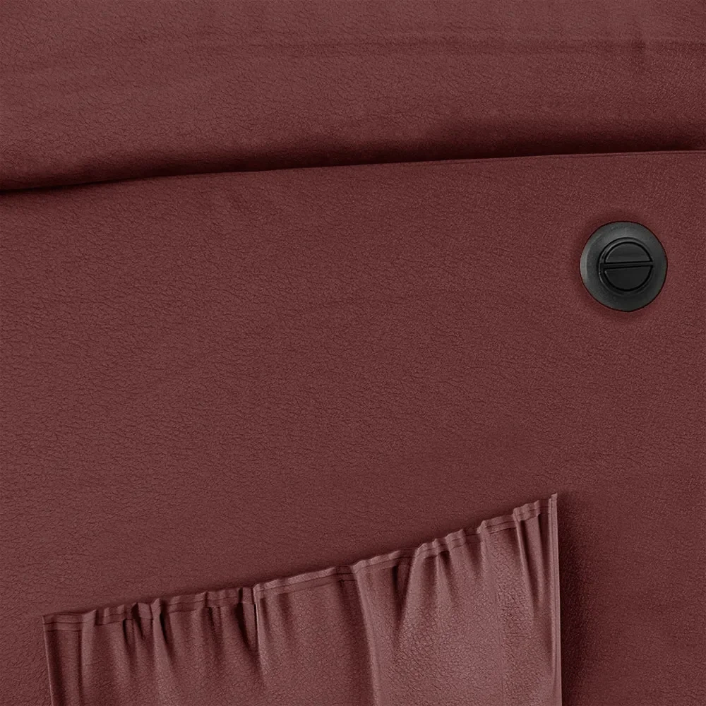 Poltrona do Papai Reclinável Pietra Power Elétrica FH9 PU Vermelho - Mpozenato