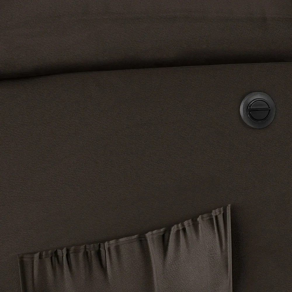 Poltrona do Papai Reclinável Pietra Power Elétrica FH9 PU Marrom - Mpozenato