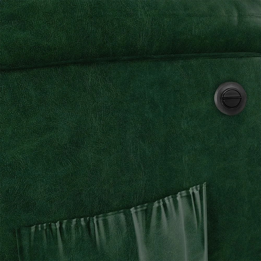 Poltrona do Papai Reclinável Pietra Power Elétrica FH9 PU Verde Musgo - Mpozenato