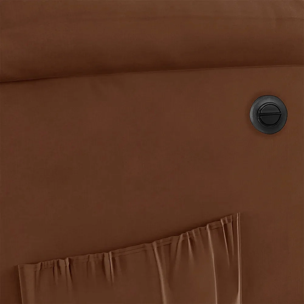 Poltrona do Papai Reclinável Pietra Power Elétrica FH9 Veludo Terracota - Mpozenato