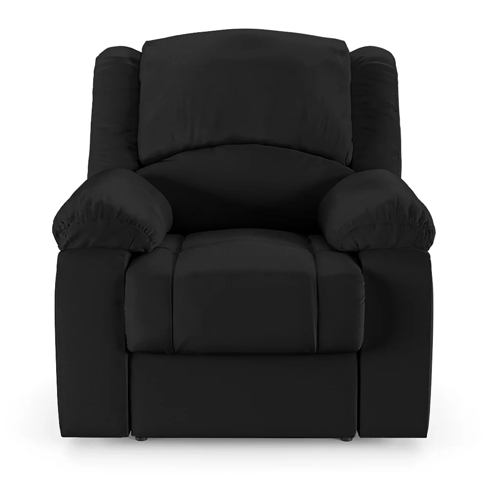 Poltrona do Papai Reclinável Pietra Power Elétrica FH9 PU Preto - Mpozenato