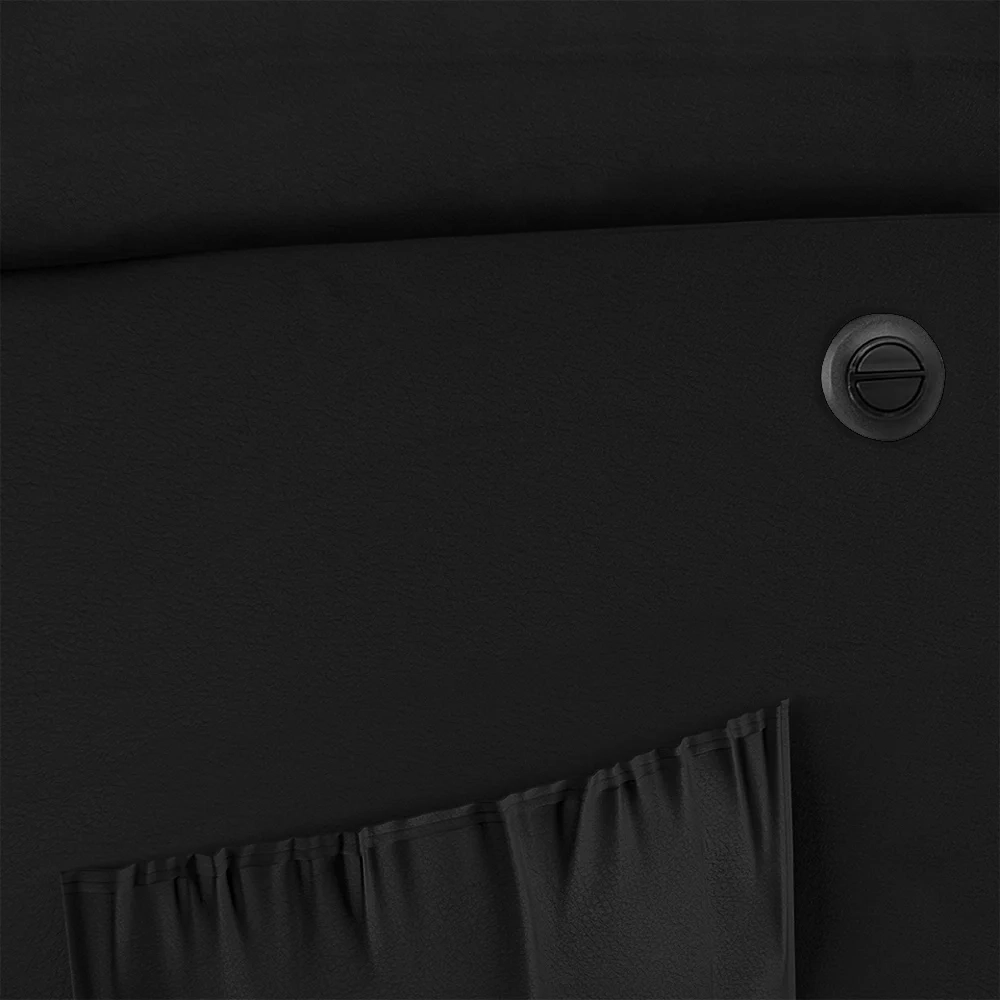 Poltrona do Papai Reclinável Pietra Power Elétrica FH9 PU Preto - Mpozenato