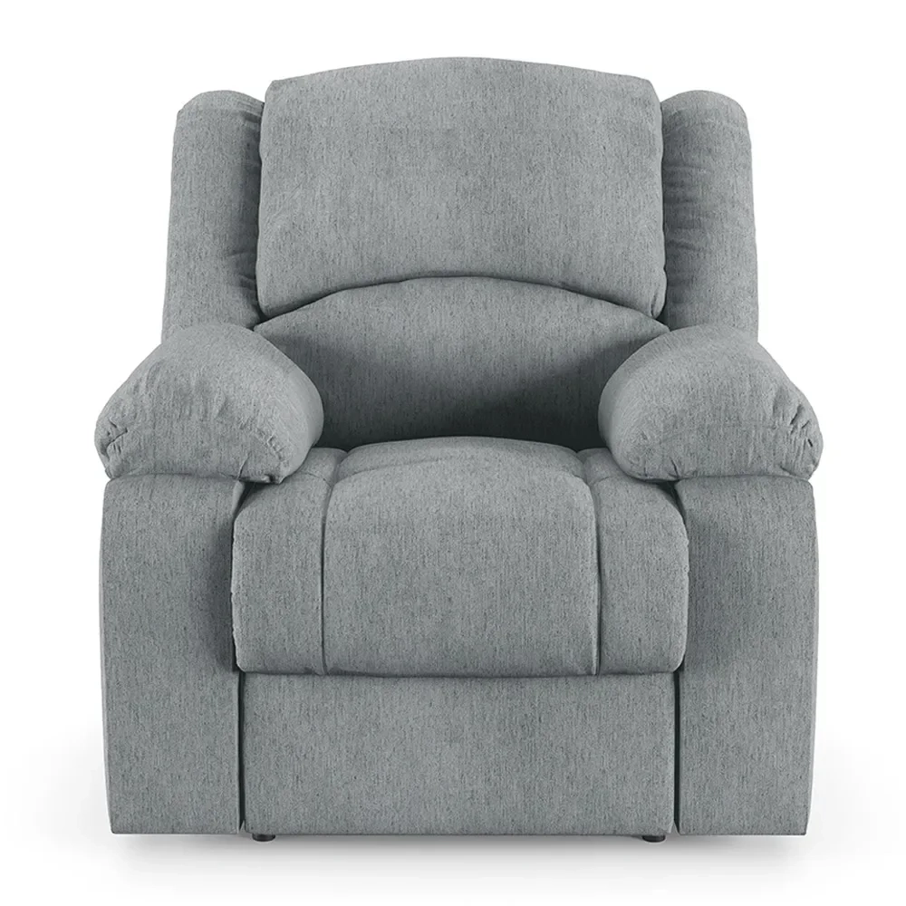 Poltrona do Papai Reclinável Pietra Power Elétrica USB FH9 Linho Cinza - Mpozenato