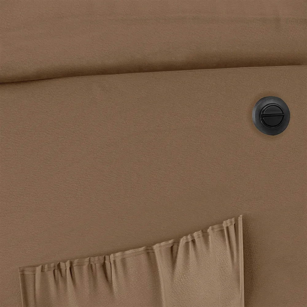 Poltrona do Papai Reclinável Pietra Power Elétrica USB FH9 PU Caramelo - Mpozenato