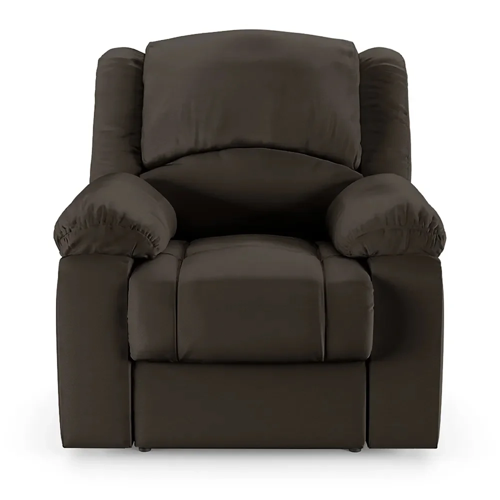 Poltrona do Papai Reclinável Pietra Power Elétrica USB FH9 PU Marrom - Mpozenato