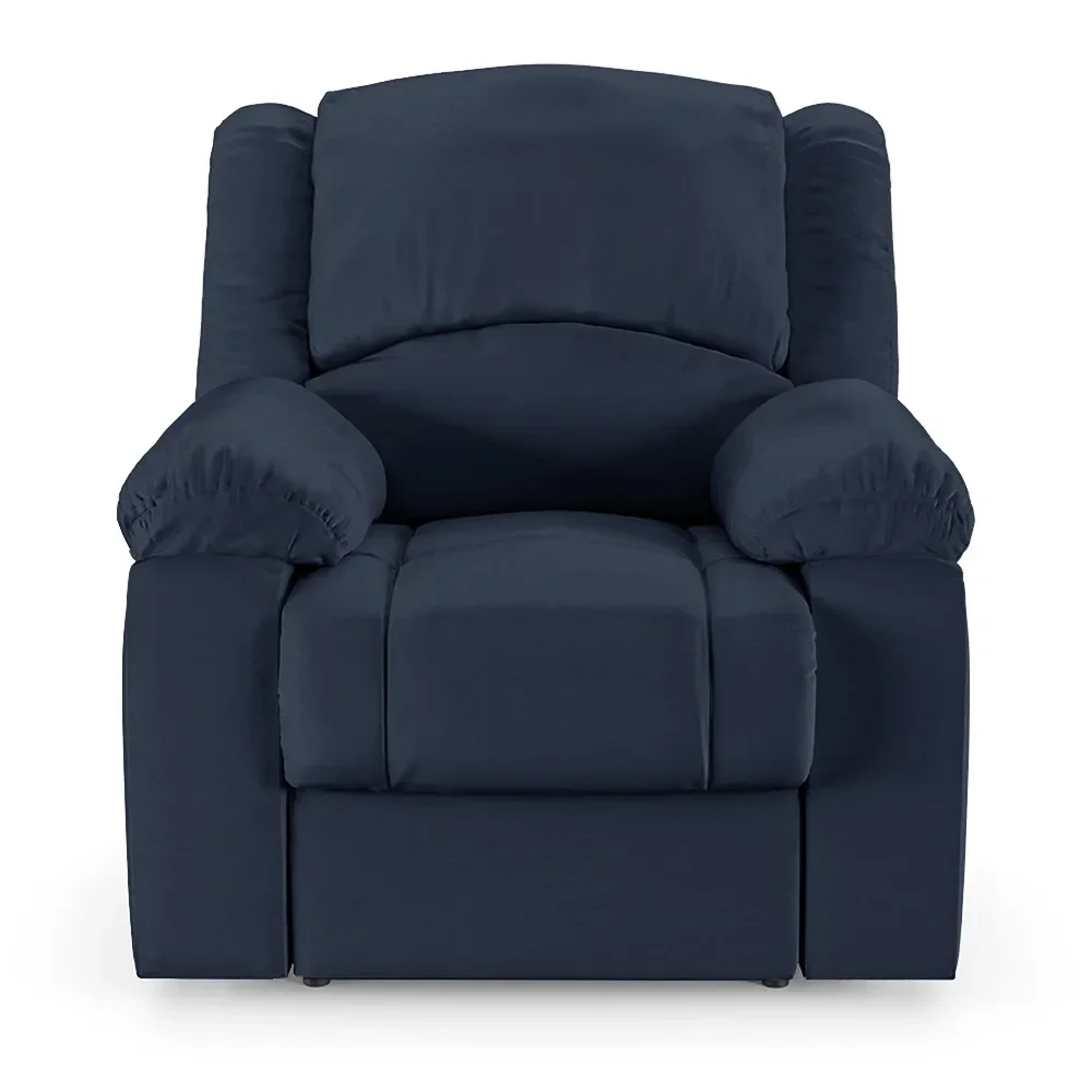 Poltrona do Papai Reclinável Pietra Power Elétrica USB FH9 PU Azul - Mpozenato