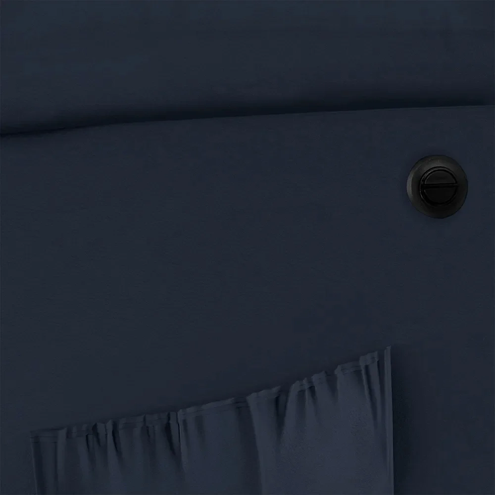 Poltrona do Papai Reclinável Pietra Power Elétrica USB FH9 PU Azul - Mpozenato