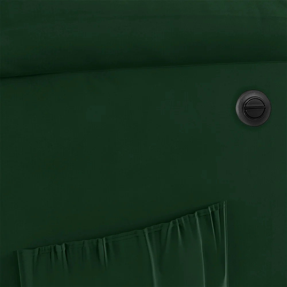 Poltrona do Papai Reclinável Pietra Power Elétrica USB FH9 Veludo Verde - Mpozenato