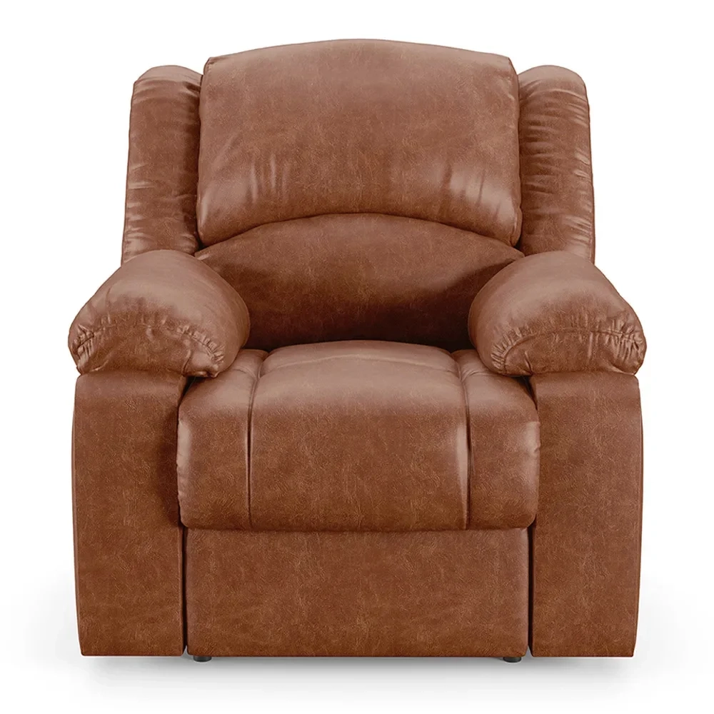 Poltrona do Papai Reclinável Pietra Power Elétrica USB FH9 PU Caramelo Brilho - Mpozenato