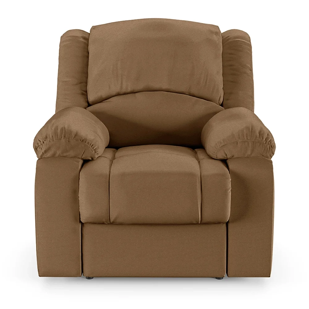 Poltrona do Papai Reclinável Pietra Power Elétrica Massagem FH9 PU Caramelo - Mpozenato