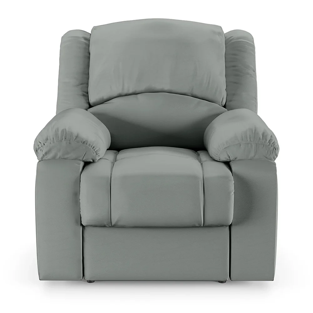 Poltrona do Papai Reclinável Pietra Power Elétrica Massagem FH9 PU Cinza - Mpozenato