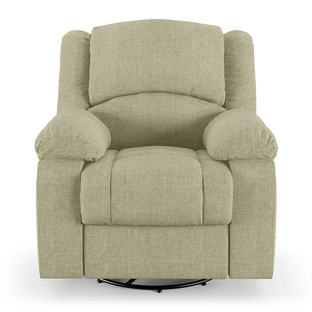 Poltrona do Papai Reclinável Pietra Glider Giratória USB FH9 Linho Bege - Mpozenato