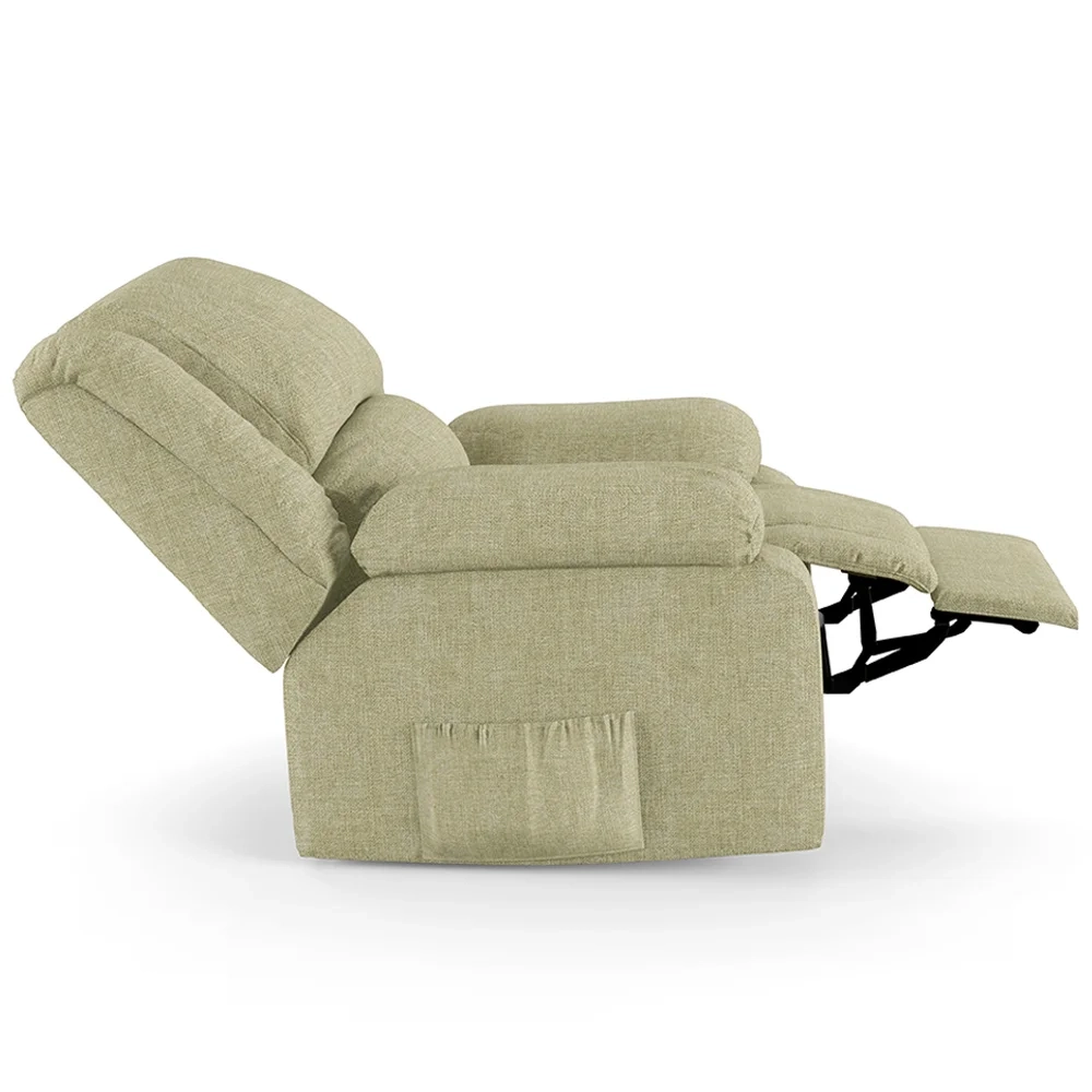 Poltrona do Papai Reclinável Pietra Controle Power Elétrico FH9 Linho Bege - Mpozenato