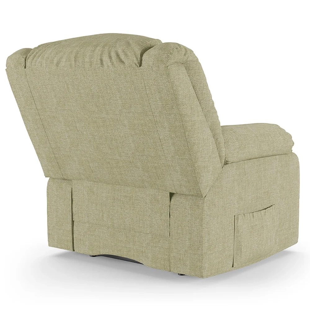 Poltrona do Papai Reclinável Pietra Controle Power Elétrico FH9 Linho Bege - Mpozenato