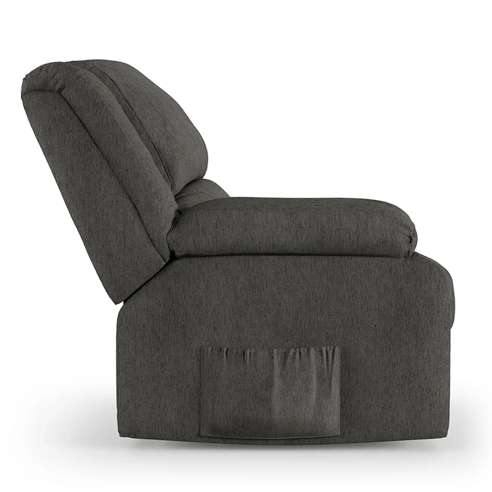 Poltrona do Papai Reclinável Pietra Controle Power Elétrico FH9 Linho Grafite - Mpozenato