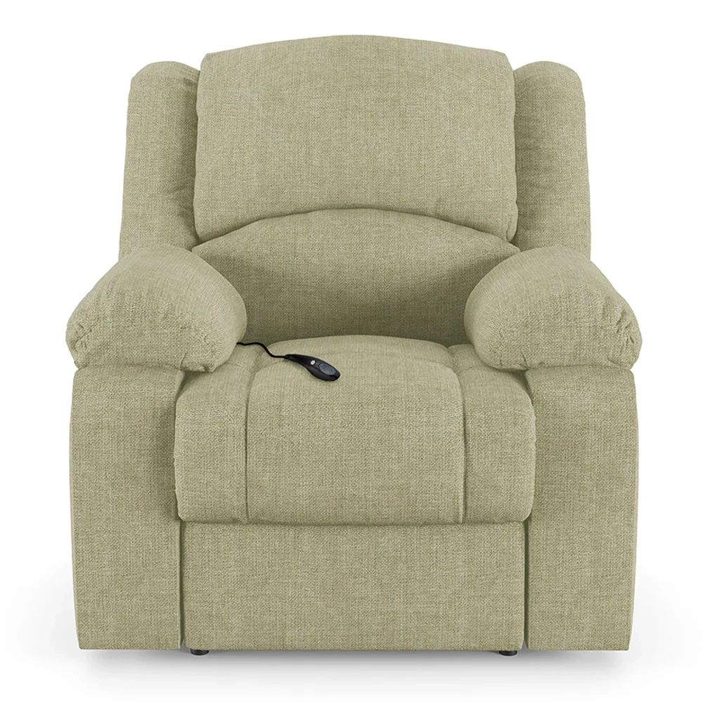 Poltrona do Papai Reclinável Pietra Controle Power Elétrico USB FH9 Linho Bege - Mpozenato