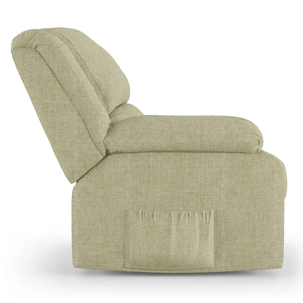 Poltrona do Papai Reclinável Pietra Controle Power Elétrico USB FH9 Linho Bege - Mpozenato