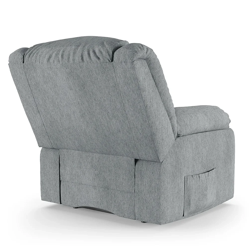 Poltrona do Papai Reclinável Pietra Controle Power Elétrico USB FH9 Linho Cinza - Mpozenato