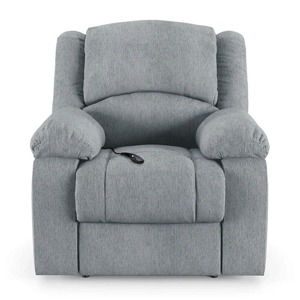 Poltrona do Papai Reclinável Pietra Controle Power Elétrico USB FH9 Linho Cinza - Mpozenato