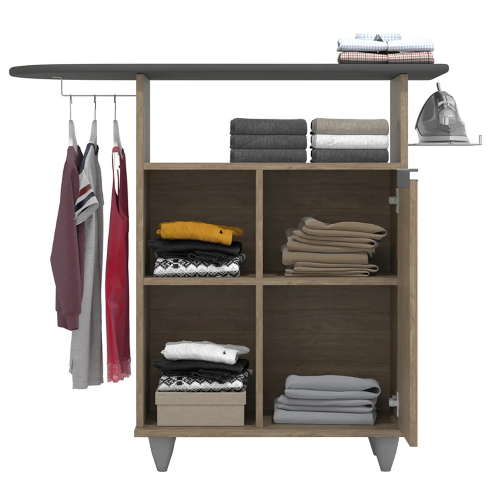 Tábua de Passar Com Balcão 1 Porta Giovana Castanho - Lumil