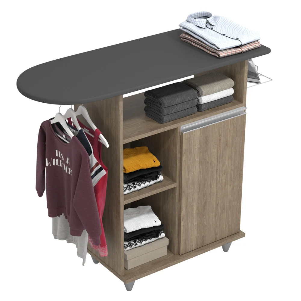 Tábua de Passar Com Balcão 1 Porta Giovana Castanho - Lumil