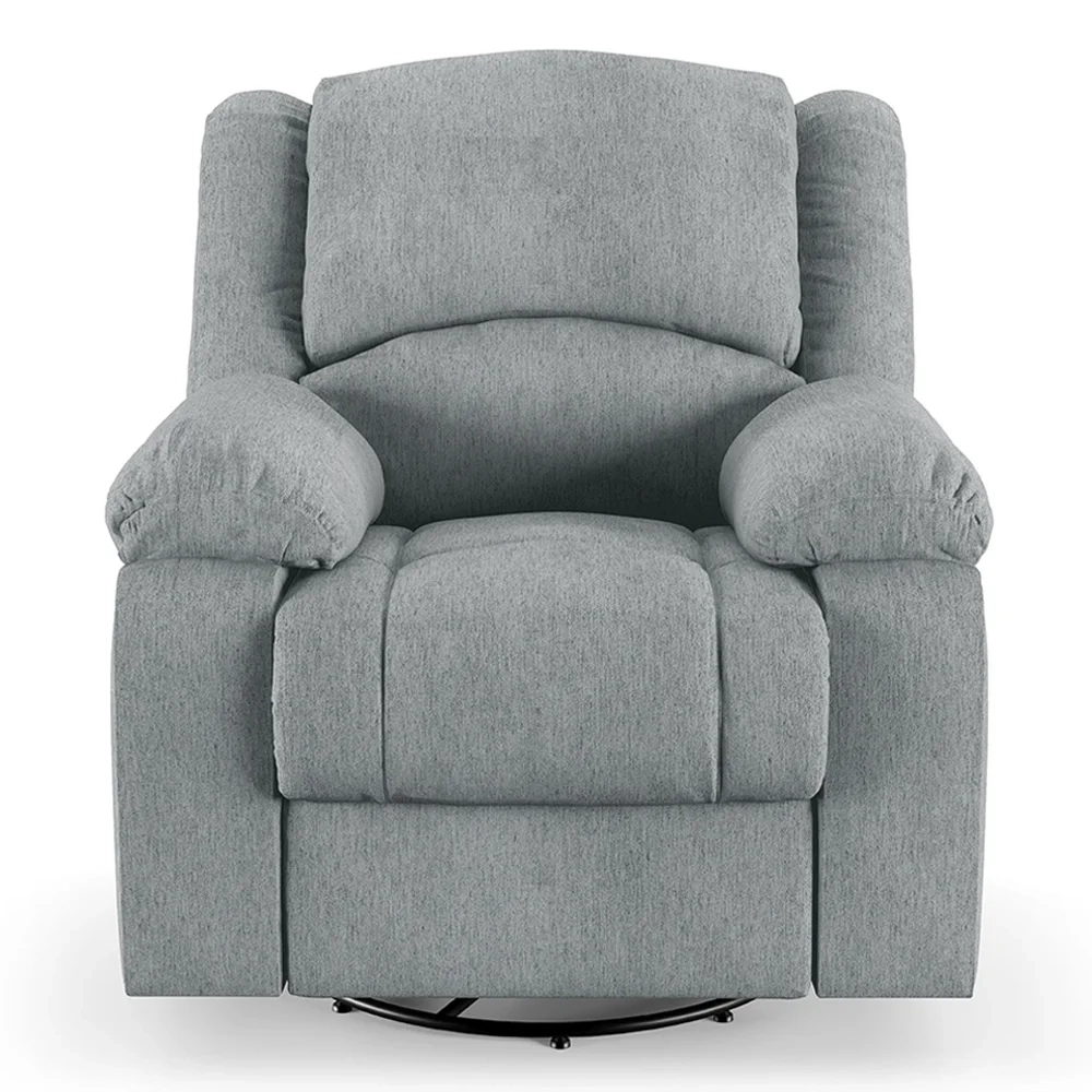 Poltrona do Papai Reclinável Pietra Glider Giratória FH9 Linho Cinza - Mpozenato
