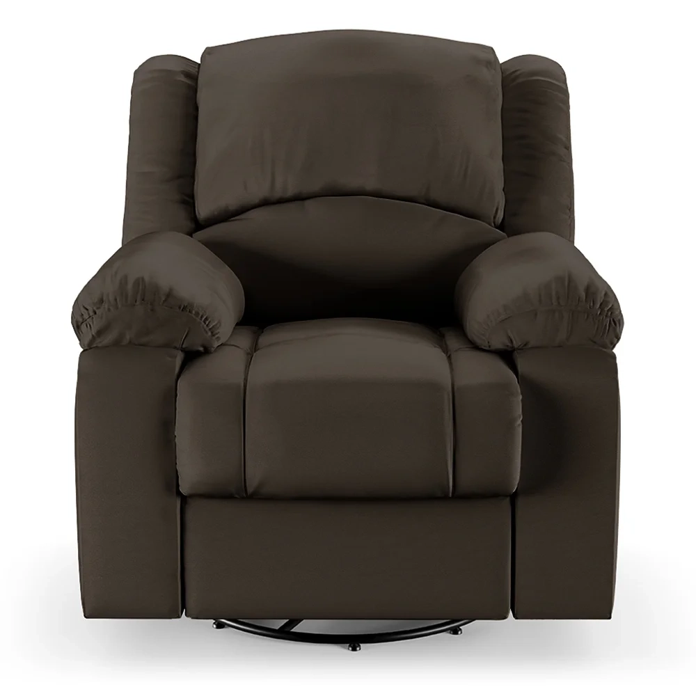 Poltrona do Papai Reclinável Pietra Glider Giratória FH9 PU Marrom - Mpozenato