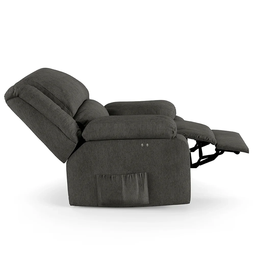 Poltrona do Papai Reclinável Pietra Power Touch FH9 Linho Grafite - Mpozenato