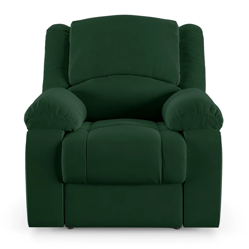 Poltrona do Papai Reclinável Pietra Power Touch FH9 Veludo Verde - Mpozenato
