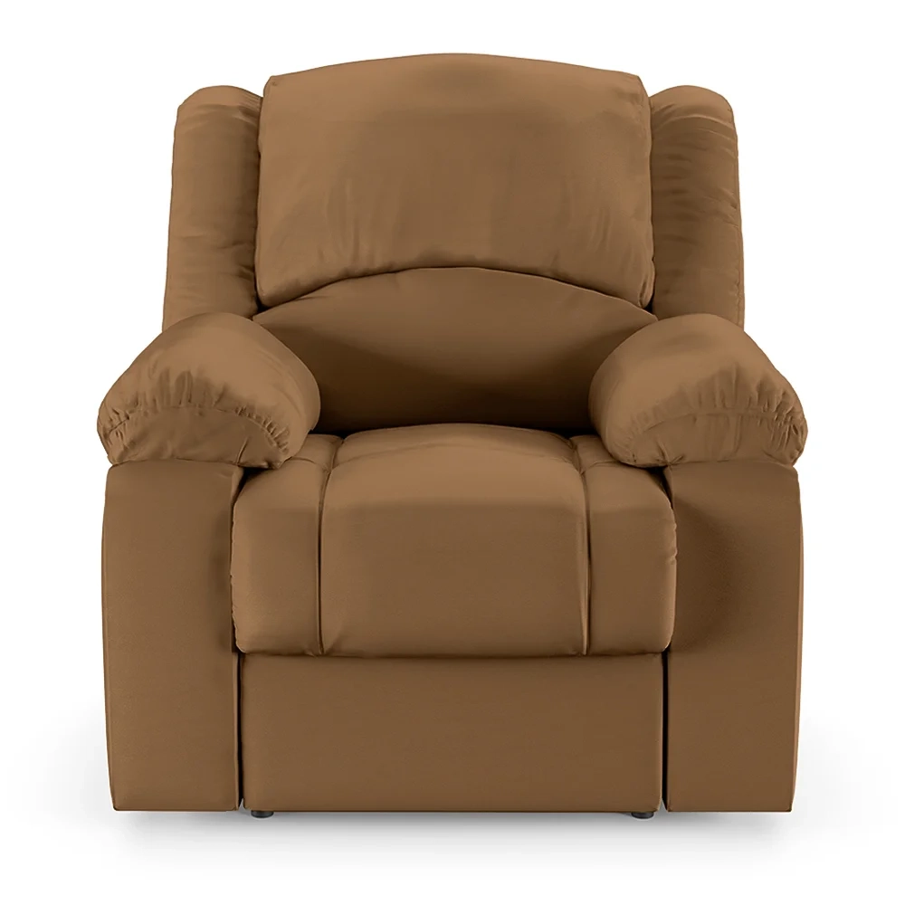 Poltrona do Papai Reclinável Pietra Power Touch USB FH9 PU Caramelo - Mpozenato